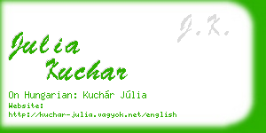 julia kuchar business card